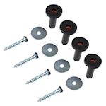 Wandplug geluidsdemper incl.M8 schroef 40mm + ring (4 stuks)
